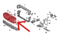 BMW SERIA 5 G30 G31 2017-2024 KANAŁ KIEROWNICA WLOTU POWIETRZA CZARNA 51747497279