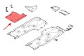 BMW SERIA 1 I E81 HATCHBACK 2006-2011 MATERIAŁOWA OSŁONA PODWOZIA ŚRODKOWA 51757163562