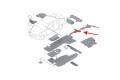 BMW SERIA 5 F10 SEDAN 2010-2016 OSŁONA ZBIORNIKA LEWA 51757256867