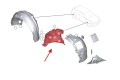 BMW SERIA 3 F31 2011-2019 MATERIAŁOWE NADKOLE PRZEDNIE PRAWE CZĘŚĆ TYLNA 51717260700