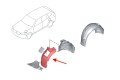 BMW iX3 G08 2020+ NADKOLE PRZEDNIE LEWE CZĘŚĆ PRZEDNIA 51717445681