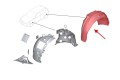 BMW SERIA 3 F30 2011-2018 MATERIAŁOWE NADKOLE TYLNE LEWE 51717260293