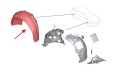 BMW SERIA 3 F31 2011-2019 MATERIAŁOWE NADKOLE TYLNE PRAWE 51717260294