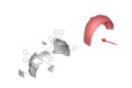 BMW SERIA 5 F10 2010-2017 MATERIAŁOWE NADKOLE TYLNE LEWE 51717186729