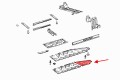 MERCEDES B-CLASS W246 2011-2018 MATERIAŁOWA TYLNA OSŁONA PODWOZIA LEWA A2466840300