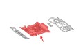 MERCEDES GL X166 2012-2015 PLASTIKOWA OSŁONA PŁYTA POD SILNIK Z KOMPLETEM ŚRUB A1665200723