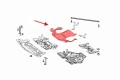 MERCEDES E-CLASS W212 2009-2016 MATERIAŁOWA OSŁONA SKRZYNI BIEGÓW A2125240730