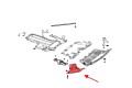 MERCEDES CLS C257 2018-2020 PRZED FACELIFTINGIEM OSŁONA PRZEDNIEGO ZDERZAKA PRAWA Z KOMPLETEM ŚRUB A2135202600