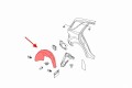 MERCEDES ML W164 2006-2011 MATERIAŁOWE NADKOLE TYLNE PRAWE A1648840622