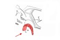 MERCEDES C-CLASS W205 2015-2019 PRZED FACELIFTINGIEM MATERIAŁOWE NADKOLE TYLNE PRAWE A2056900830