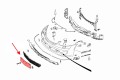 MERCEDES S-CLASS W221 2005-2013 MOCOWANIE PRZEDNIEJ TABLICY REJESTRACYJNEJ A2218850781
