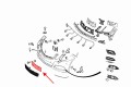 MERCEDES E-CLASS W212 2009-2013 PRZED FACELIFTINGIEM MOCOWANIE PRZEDNIEJ TABLICY REJESTRACYJNEJ A2128170078