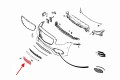 MERCEDES E-CLASS W213 2016-2020 PRZED FACELIFTINGIEM MOCOWANIE PRZEDNIEJ TABLICY REJESTRACYJNEJ A2138800200