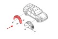 PORSCHE CAYENNE 958 2011-2017 MATERIAŁOWE NADKOLE TYLNE PRAWE 95850497200