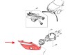 MAZDA 3 III BN 2017-2019 PO LIFTINGU ZAŚLEPKA HALOGENU KRATKA ZDERZAKA LEWA BAJC50C21A