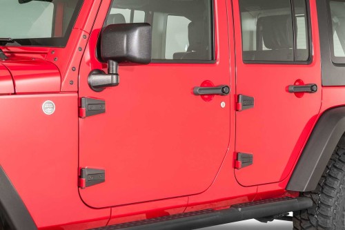 JEEP WRANGLER JK 2007-2018 4 DRZWIOWY ZAWIASY DRZWI KOMPLET 55395384AC