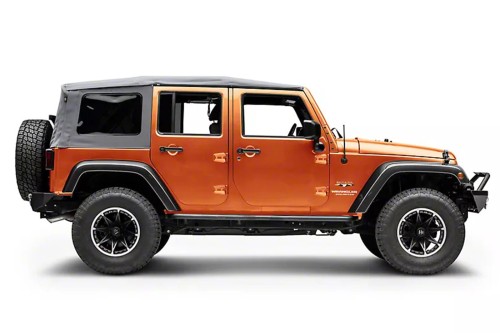 JEEP WRANGLER JK 4D 2007-2018 POSZYCIE DACHU MIĘKKIEGO SOFT TOP SZARE