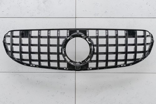 MERCEDES GLC COUPE C253 2015-2019 PRZED LIFTINGIEM Z KAMERĄ GRILL GT PANAMERICANA CZARNY