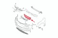 HYUNDAI i30 I FD 2007-2010 PRZED FACELIFTINGIEM KRATKA ATRAPA PRZEDNIEGO ZDERZAKA 865612L010