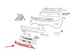 JEEP GRAND CHEROKEE IV WK2 2014-2017 PO PIERWSZYM LIFTINGU CHROMOWANA RAMKA DOLNEJ KRATKI ZDERZAKA 68143105AC