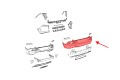 JEEP CHEROKEE V KL 2014-2018 PRZED LIFTINGIEM ZDERZAK TYLNY BEZ PDC 68232307AD