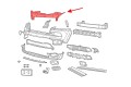JEEP CHEROKEE V KL 2014-2018 PRZED LIFTINGIEM OSŁONA GÓRNA OBUDOWA CHŁODNICY 68138372AH