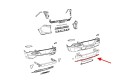 JEEP CHEROKEE V KL 2014-2018 PRZED LIFTINGIEM SPOILER TYLNEGO ZDERZAKA CZARNY PODWÓJNY WYDECH 68236953AA
