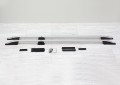 VOLKSWAGEN T5 2003-2015 (wersja krótka) RELINGI DACHOWE ALUMINIOWE SREBRNE
