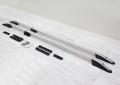 VOLKSWAGEN T5 2003-2015 (wersja krótka) RELINGI DACHOWE ALUMINIOWE SREBRNE