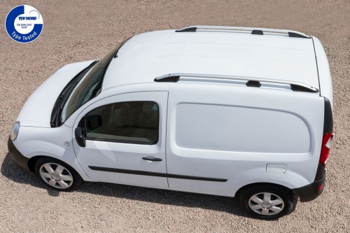 FIAT DOBLO II 2010+ (wersja krótka) RELINGI DACHOWE ALUMINIOWE SREBRNE