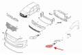 KIA CEED II JD 2015-2018 PO LIFTINGU RAMKA HALOGENU KRATKA ZDERZAKA PRZEDNIA LEWA 86563A2610