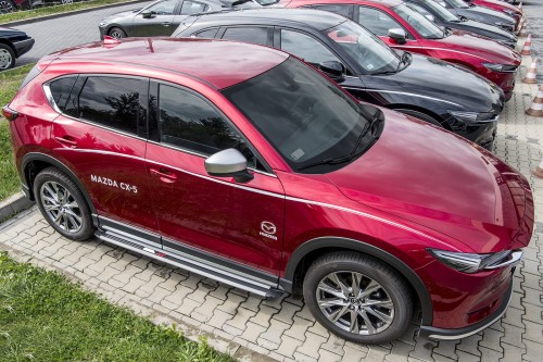 MAZDA CX-5 II 2017+ STOPNIE BOCZNE LISTWY PROGOWE