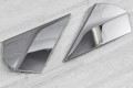 TOYOTA C-HR AX10 2016+ CHROMOWANE NAKŁADKI NA SŁUPEK KLAPY TYLNEJ