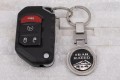 JEEP WRANGLER BRELOK DO KLUCZY TRAIL RATED CZARNY