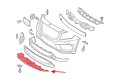 MERCEDES GLA X156 2013-2017 PRZED FACELIFTINGIEM OSŁONA PRZEDNIEGO ZDERZAKA Z KOMPLETEM ŚRUB A1568850036