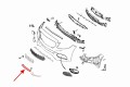 MERCEDES C-CLASS C205 COUPE 2017-2018 LISTWA PRZEDNIEGO ZDERZAKA ŚRODKOWA CZARNA A2058852700
