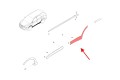 HYUNDAI SANTA FE III DM 2012-2018 LISTWA TYLNYCH DRZWI LEWA 877312W000
