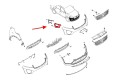 KIA SORENTO III UM 2014-2017 PRZED LIFTINGIEM RAMKA LAMPY PRZECIWMGIELNEJ PRAWA 86526C5040