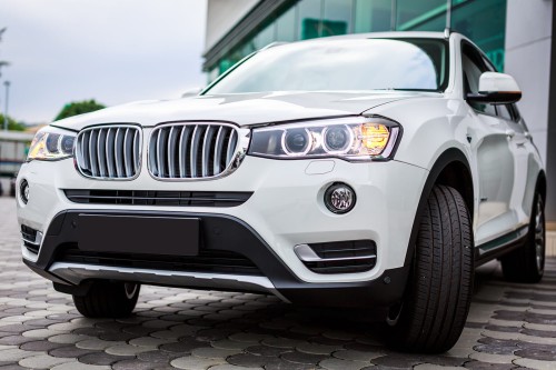 BMW X3 F25 2014-2017 PO LIFTINGU LEWA LISTWA KRATKI HALOGENU 51117347949