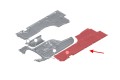 BMW SERIA 7 F02 2008-2015 MATERIAŁOWA OSŁONA PODWOZIA LEWA 51757185035