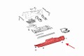 MERCEDES GLC X253 W253 2015-2019 PRZED FACELIFTINGIEM MATERIAŁOWA OSŁONA PODWOZIA LEWA A2536800107