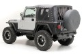 JEEP WRANGLER TJ 1997-2006 LEWA BOCZNA SZYBA DACHU MIĘKKIEGO