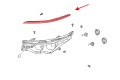 TOYOTA COROLLA XI E16 2013-2016 PRZED FACELIFTINGIEM CHROMOWANA LISTWA PRZEDNIEJ LAMPY LEWA 5318202010
