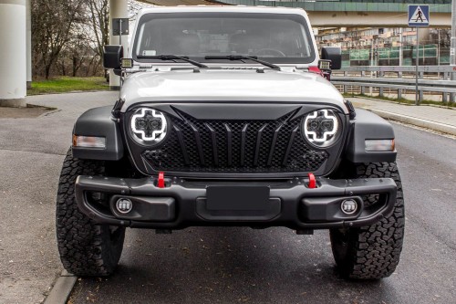 JEEP WRANGLER JL KRATKA HALOGENU W ZDERZAK RUBICON PRAWA BEZ PDC