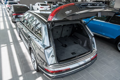 AUDI Q7 II 4M S-LINE 2015+ OCHRONNA LISTWA TYLNEGO ZDERZAKA