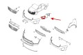 KIA SORENTO III UM 2014-2017 PRZED LIFTINGIEM RAMKA LAMPY PRZECIWMGIELNEJ LEWA  86525C6020
