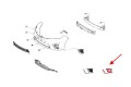TOYOTA COROLLA XI E16 2013-2016 PRZED LIFTINGIEM KRATKA HALOGENU LEWA Z CHROMOWANĄ LISTWĄ 8148202390