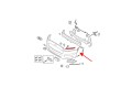 FORD MONDEO MK5 V 2014-2019 PRZED FACELIFTINGIEM ŚLIZG PRZEDNIEGO ZDERZAKA LEWY DS7317E857CB