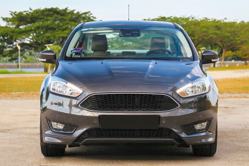 FORD FOCUS MK3 III ST 2014-2018 PO LIFTINGU DOKŁADKA PRZEDNIEGO ZDERZAKA LEWA F1EJ17627A1