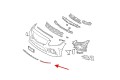 MERCEDES C-CLASS W205 2019-2021 PO FACELIFTINGU CHROMOWANA LISTWA PRZEDNIEGO ZDERZAKA LEWA A2058858902